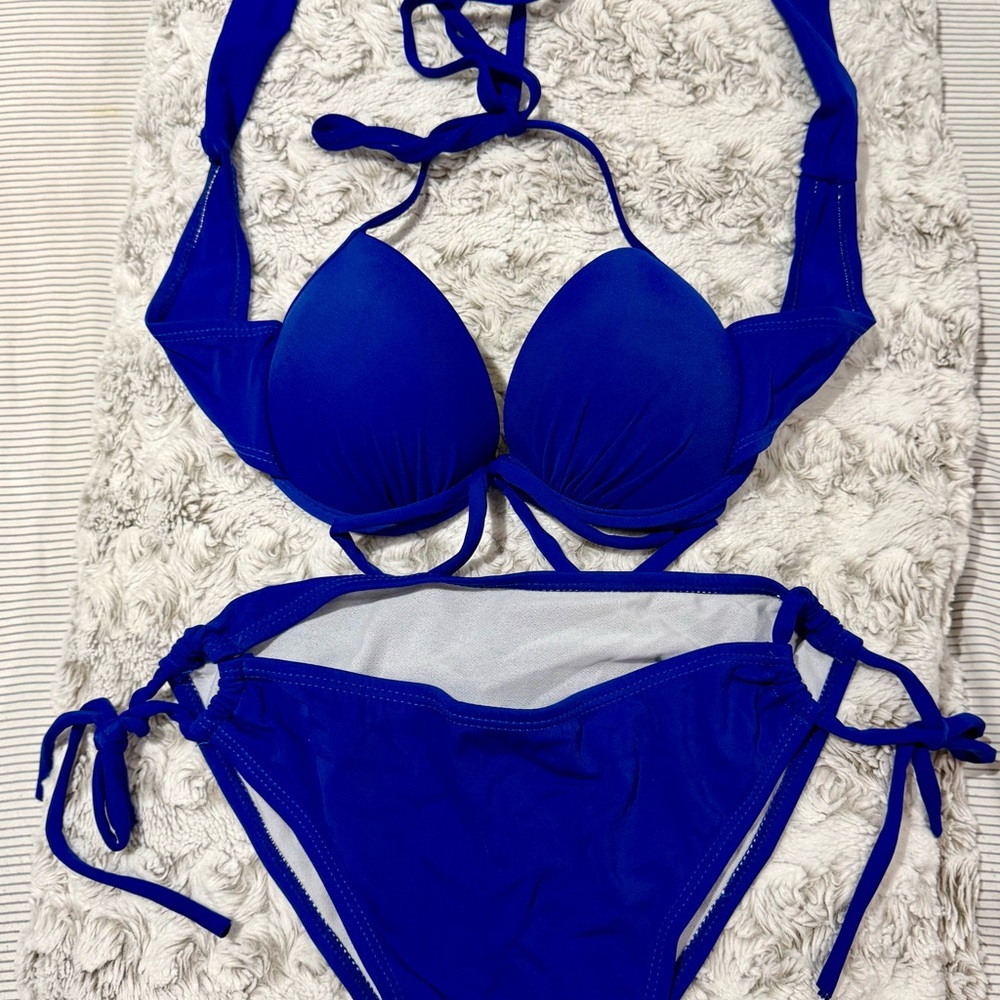 Royal Blue Push-Up Bikini Set